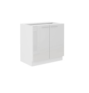 Zabudowa zlewu Lara biały połysk 80 ZL 2F BB