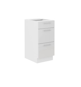 Szafka dolna Lara biały połysk 40 D 3S BB Quadro