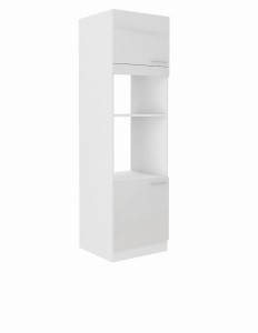 Zabudowa piekarnika oraz mikrofali Lara biały połysk 60 DPM-210 2F 