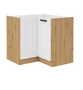 Szafka dolna narożna Luna biały/artisan 90x90 ND 2F BB