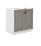 Zabudowa zlewu Stilo Clay Grey/biały 80 ZL 2F BB