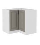 Szafka narożna Stilo Clay Grey/biały 90x90 ND 2F BB