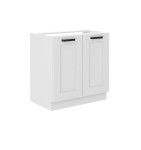 Zabudowa zlewu Luna biały/biały 80 ZL 2F BB