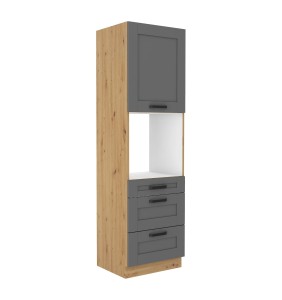 Zabudowa piekarnika Luna Dust grey/artisan 60 DPS-210 3S 1F