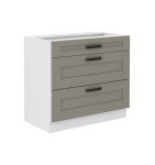 Szafka dolna Luna Clay grey/biały 80 D 3S BB