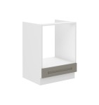 Zabudowa piekarnika Luna Clay grey/biały 60 D GAZ BB