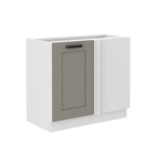 Szafka narożna Luna Clay grey/biały 105 ND 1F BB