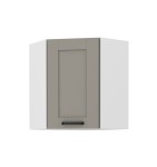 Szafka narożna Luna Clay grey/biały 60x60 GN-72 (45°) 1F