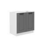 Szafka dolna  Luna Dust grey/biały 80 ZL 2F BB