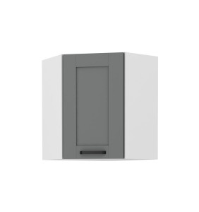 Szafka wisząca narożna Luna Dust grey/biały 60x60 GN-72 (45°) 1F