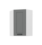 Szafka wisząca narożna Luna Dust grey/biały 60x60 GN-90 (45°) 1F 