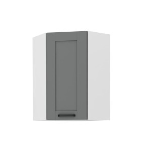 Szafka wisząca narożna Luna Dust grey/biały 60x60 GN-90 (45°) 1F 