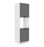 Zabudowa piekarnika Luna Dust grey/biały 60 DP-210 2F