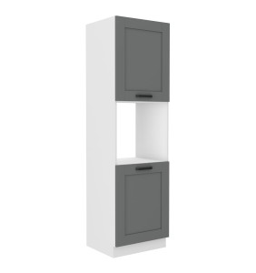 Zabudowa piekarnika Luna Dust grey/biały 60 DP-210 2F
