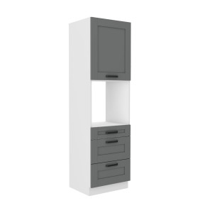  Zabudowa piekarnika Luna Dust grey/biały 60 DPS-210 3S 1F