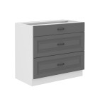 Szafka dolna Stilo Dust grey/biały 80 D 3S BB