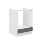 Zabudowa piekarnika Stilo Dust grey/biały 60 D GAZ BB