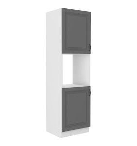 Zabudowa piekarnika Stilo Dust grey/biały 60 DP-210 2F
