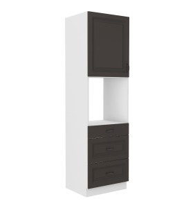  Zabudowa piekarnika Stilo Grafit/biały 60 DPS-210 3S 1F