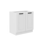 Szafka dolna Luna biały/biały 80 D 2F BB