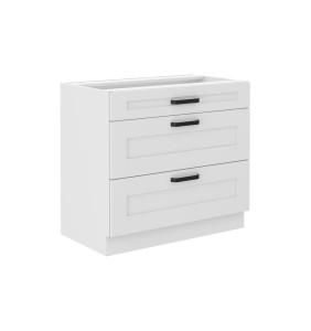 Szafka dolna Luna biały/biały 80 D 3S BB