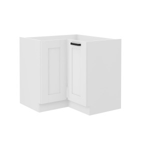 Szafka dolna narożna Luna biały/biały 90x90 DN 2F BB