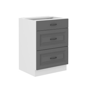 Szafka dolna Stilo Dust grey/biały 60 D 3S BB