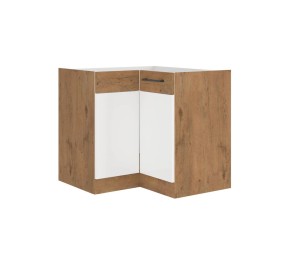 Szafka narożna Vigo biały połysk 90x90 DN 2F BB