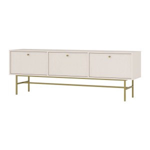 Szafka RTV Tokio 3K beż piaskowy noga stelaż