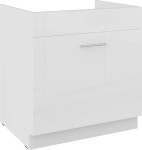 Zabudowa zlewu Lara biały połysk 80 ZL 1S BB szuflada