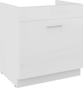 Zabudowa zlewu Lara biały połysk 80 ZL 1S BB szuflada