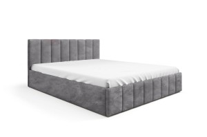 Łóżko tapicerowane Lena 180x200 boucle szary - tkanina Abriamo 7