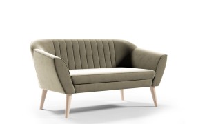 Skandynawska sofa Zaya 3 ciemny beż - tkanina Riviera 16