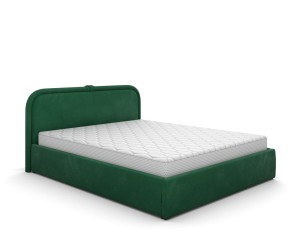 Łóżko tapicerowane z pojemnikiem 120x200 Leo zieleń Monolith 37