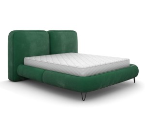 Łóżko tapicerowane z pojemnikiem 160x200 Verona zieleń Monolith 37
