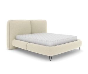 Łóżko tapicerowane z pojemnikiem 180x200 Verona krem boucle lambi 01