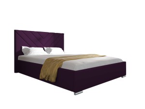 Łóżko tapicerowane Marta 140x200 fioletowy - Kronos 03