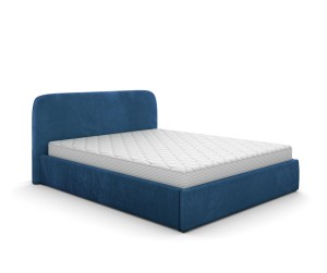 Łóżko tapicerowane z pojemnikiem 180x200 Jimi tkanina Riviera/Monolith/Lambi