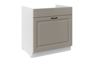 Zabudowa zlewu Stilo Clay Grey/biały 80 ZL 1S BB szuflada