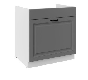 Zabudowa zlewu Stilo Dust grey/biały 80 ZL 1S BB szuflada