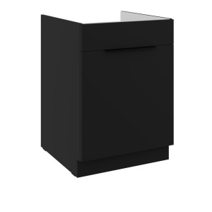 Zabudowa zlewu Siena czarny 60 ZL 1S BB szuflada