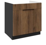 Zabudowa zlewu Monza orzech 80 ZL 1S BB szuflada