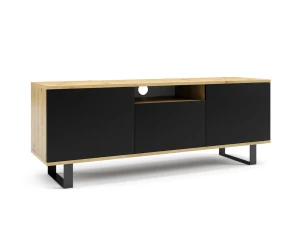 Komoda RTV Logan RTV 150 artisan/ czarny na ramkach