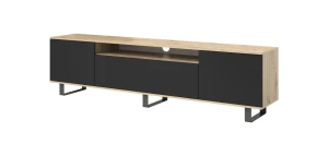Komoda RTV Logan RTV 200 artisan/ czarny na ramkach