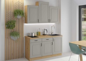 Meble kuchenne Stilo Clay Grey/artisan 150cm 6 szafek