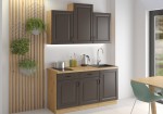 Meble kuchenne Stilo grafit/artisan 150cm z blatem