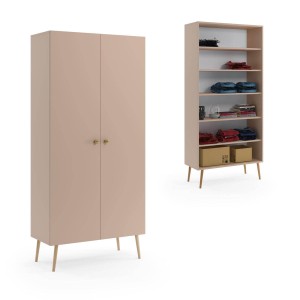 Szafa Bolea 2D 87 cm z półkami macchatio