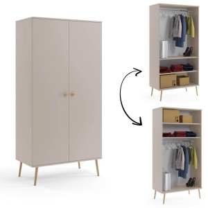 Szafa Bolea 2D 100 cm z drążkiem kaszmir