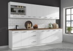 Zestaw mebli kuchennych Eko White 300 cm 8 szafek