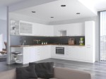 Zestaw mebli kuchennych Eko White 300x310 cm 19 szafek z blatem